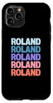 Coque pour iPhone 11 Pro Funny Modern Repeated Text Design Roland