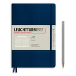 Leuchtturm Carnet souple 1917 - 14,8x21cm 123 pages lignées numérotées Coloris Bleu marine