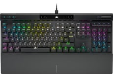 CORSAIR K70 PRO RGB Optical-Mechanical Wired Gaming Keyboard – OPX Linear Switches – PBT Double-Shot Keycaps – iCUE Compatible – QWERTY UK – PC, Xbox – Black