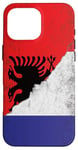 Coque pour iPhone 16 Pro Max Drapeaux France & Albanie - Français albanais