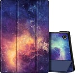 Coque Pour Samsung Galaxy Tab A8 10.5 Pouces 2021 (Sm-X200 / X205 / X207) - Étui Fin Léger Piable Housse Arrière Rigide Cover Veille/Réveil Auto, Galaxie