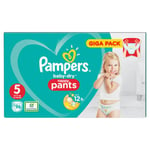 Pampers Baby Dry Nappy Pants Size 5 Pack of 93 Junior Giga Pack 11-18kg Diaper 