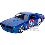 JADA TOYS 1/32 - PONTIAC FIREBIRD - CAPTAIN AMERICA - 1972 31845BL