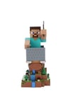 Cable Guys – Minecraft Steve Support d'accessoires de jeu et support de téléphone pour la plupart des manettes (Xbox, Play Station, Nintendo Switch) et téléphone