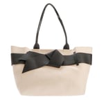 Ted Baker Womens Accessories Jimma Large Knot Bow Tote Bag in White Faux Leather (archived) - One Size