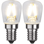 Päronlampa 827 1,3W klar 2-pack