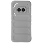 Avizar Case for Nothing Phone 2a Textured Silicone embossed design, Grey