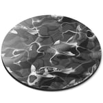 Round Mouse Mat (bw) - Beautiful Koi Carp Fish Sea Creatures  #41064