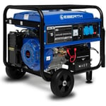 Générateur électrique - EBERTH - 5500 Watt - 13 CV - Essence - 25L - 2x 230V - 1x 12V