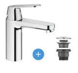 Eurosmart Cosmopolitan Set Mitigeur Lavabo Taille M + Bonde clic clac Grohe pour lavabo avec trop-plein (23327000-CLICCLAC)