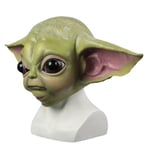 Star Wars Mandalorian Yoda Baby Grogu Cosplay-naamio Kypärä Halloween-juhlakarnevaaliasujen rekvisiittapuku