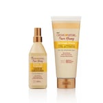 Creme of Nature DUO PACK Pure Honey : Soin Protecteur anti-casse + Crème Activatrice de Boucles, à base de noix de coco, beurre de karité et miel, pour Cheveux Bouclés Frisés Crépus, Sans Rinçage