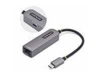 StarTech.com 2.5GbE USB-C to Ethernet Adapter - Adaptateur réseau - USB-C 3.2 Gen 1 / Thunderbolt 3 - Ethernet 10M/100M/1G/2,5 Gigabit + USB-C 3.2 Gen 1 - gris sidéral