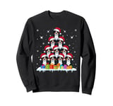 Santa Hat Bernese Mountain Dog Lovers Men Women Xmas Tree Sweatshirt