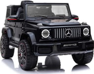 Ramiz Mercedes Amg G63 For Barn Sort + Fjernkontroll + Mp3 Led + Gratis Start + Eva + Sikkerhetsbelter