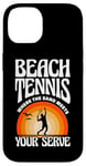 iPhone 14 Beach Tennis Where The Sand Meets Your Serve Case