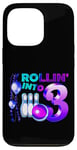 Coque pour iPhone 13 Pro Bowling Birthday Party 3e Rollin into 3 Year Old Bowler Kid