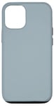 Coque pour iPhone 14 Couleur simple bleu gris