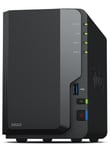 Synology DS223 NAS Desktop Realtek RTD1619B 2 GB DDR4 24 TB HDD DiskSt