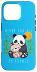 Coque pour iPhone 16 Pro Panda Lover Ours en peluche adorable pour enfants Maman Animal Baby Shower