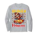 Spanish Princess Dabbing for girls & kids Long Sleeve T-Shirt