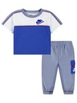 Nike Infant Boys Reimagine T-Shirt And Cargo Joggers Set - Grey