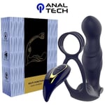 Stimulateur Prostate Vibrant avec Cockring Silicone Plug Anal Sextoys Homme FR