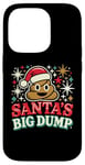 Coque pour iPhone 14 Pro Santa's Big Dump - Funny Xmas Pajamas Christmas Poop