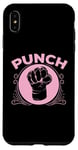 Coque pour iPhone XS Max Poing rose « Punch » Muay Thai