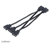 Akasa AK-CBLD05-40BK 4-in-1 RGB LED Connector Multiplier Cable 40cm