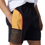 NEW BALANCE MEN'S ATHLETIC WIND SHORT BLACK ORANGE BLUE SPORTS NEW BNWT 90S OG