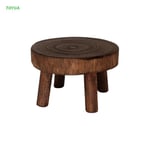 Support De Pot De Fleur En Bois Massif, Banc Rond, Pour Plantes Et Plantes Succulentes, Base De Pot 1xcc