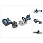 Dpj 180 rf Lamelleuse sans fil 18 v - 100 mm + 2x Batteries 3,0 Ah + Chargeur - Makita