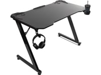 Nanors Gaming Desk Sort Large Nanors Desk, 150Kg Max, Höjd 750Mm, 110X60x1,5Cm, Mugghållare Och Hörlurar, Rs345