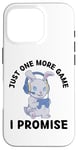 Coque pour iPhone 16 Pro Cute Rabbit, encore un jeu, je le promets à Rabbit Lover