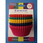 PME - Caissettes à Cupcakes en Papier de Carnaval, Miniatures, Lot de 100