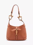 Pre-loved GUCCI Jackie Small Leather Shoulder Bag, Brown