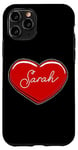 iPhone 11 Pro Hand Drawn Heart Sarah - First Name Hearts I Love Sarah Case