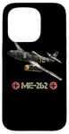 Coque pour iPhone 15 Pro La Seconde Guerre mondiale 2 avion de chasse allemand ME 262