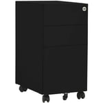 Maison Exclusive - Classeur mobile Noir 30x45x59 cm Acier - The Living Store - Noir