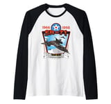 American Reconnaissance Aircraft SR71 Blackbird Raglan Baseball Tee