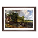 Big Box Art John Constable The Hay Wain Framed Wall Art Picture Print Ready to Hang, Walnut A2 (62 x 45 cm)