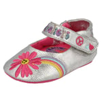 Infant Baby Girls Skechers Hook & Loop Textile Pram Shoes Baby Bloom 89227N