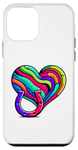 Coque pour iPhone 12 mini Coloré Art Fer à cheval Cheval Équitation Cavalier