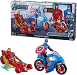 Avengers Titan Hero Playset Iron Man Et Captain America 2 Figurine 30cm Avec