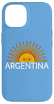 Coque pour iPhone 14 Drapeau de l'Argentine - Soleil de l'Argentine - Maillot de sport