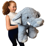 Extra Large  Cuddly Baby Elephant Soft Toy Giant 60cm - UK Seller Fast Delivery