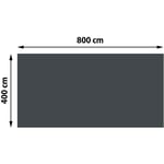 Revêtement pour piscine/pool, bâche thermique, épaisseur: 400 µm - rectangulaire, 8x4 m, noir