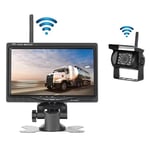 Tonchean - Caméra de Recul sans Fil + Kit Moniteur lcd 7' 12V - 24V Kit de système de Parking pour Caméra de Vision Nocturne Étanche pour