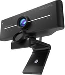 Webcam USB Live! Cam Sync 4K UHD avec Compensation de Contre-Jour, Jusqu¿à 40 FPS, Objectif Grand Angle de 95°, Objectif de confidentialité, micros intégrés, Plug & Play pour PC et Mac